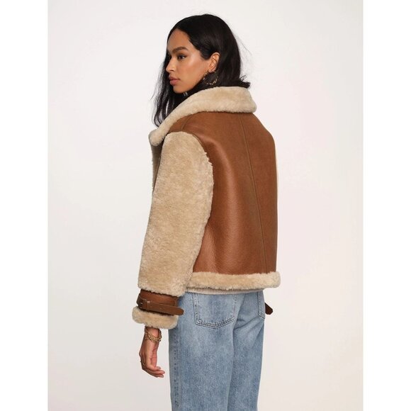 Heartloom Serena Faux Fur Jacket in Tan - Picture 3 of 5